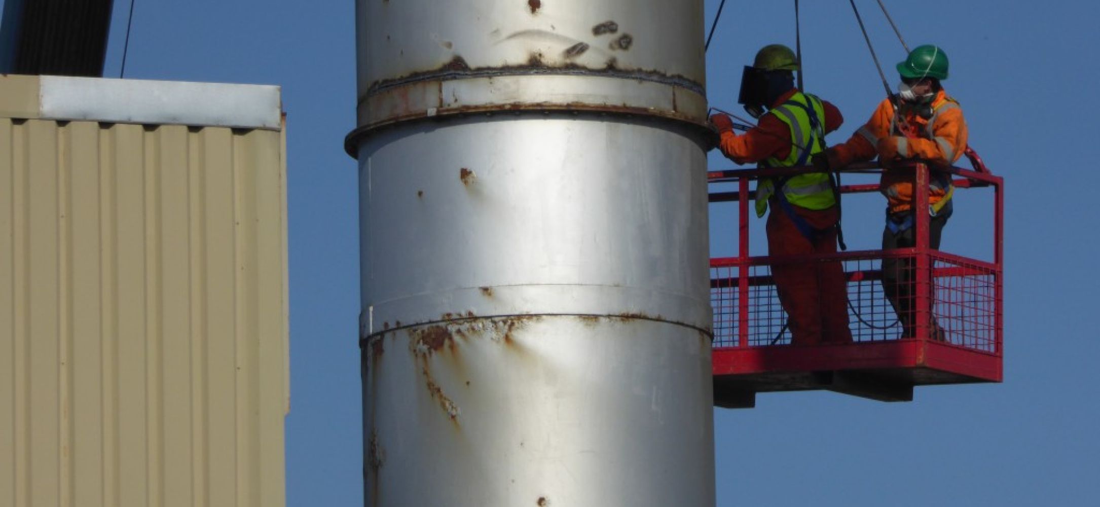 DISMANTLING OF CHIMNEY STACK